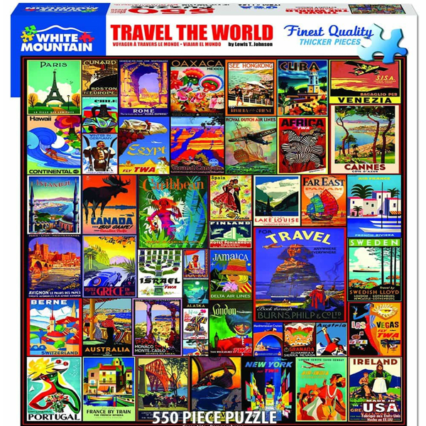 Travel the World Jigsaw Puzzle 550 Piece University of Minnesota Bookstores